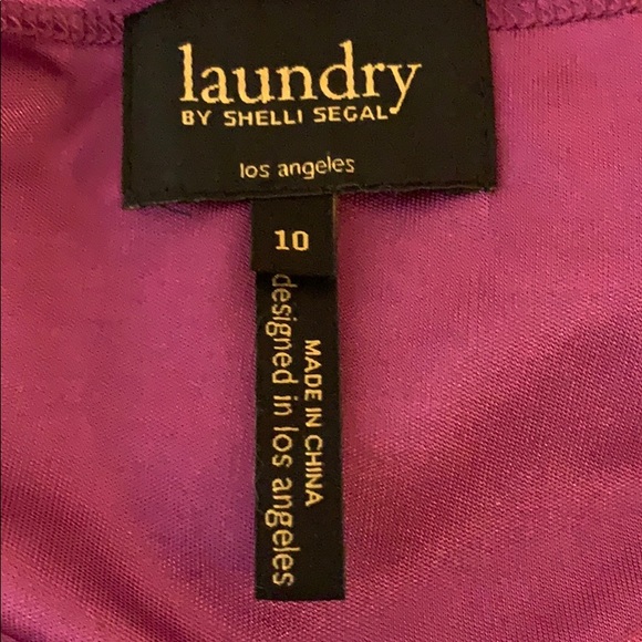 LAUNDRY Sleeveless Floral Purple Lace Dress - Picture 8 of 11